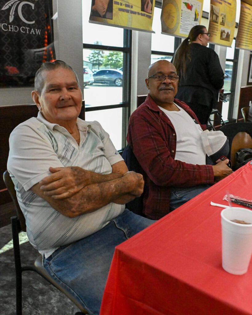 Atoka elders smile for a photo.