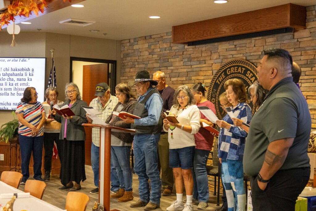 Antlers elders sing.