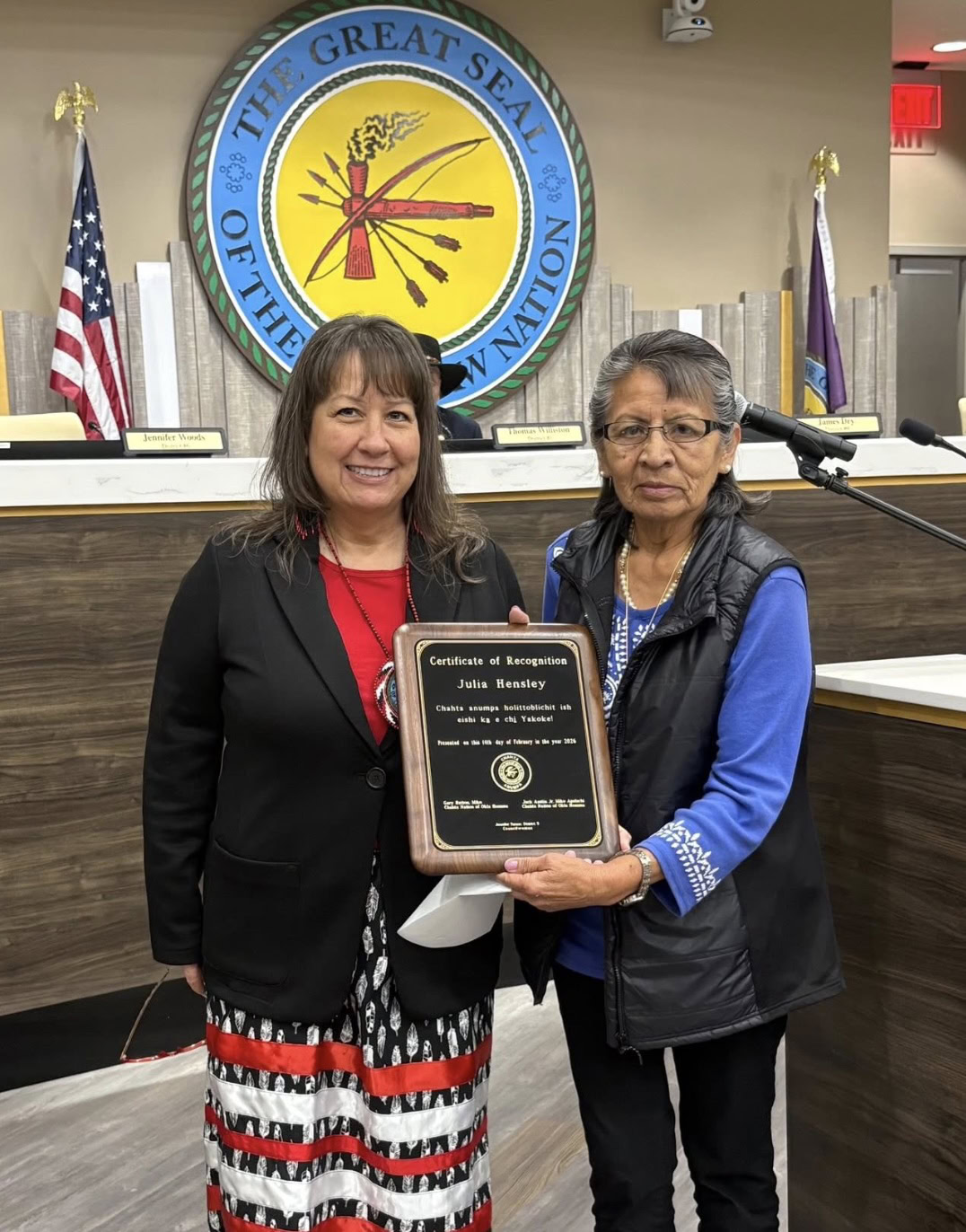 Hensley, Carney recognized as February and March First Language Speakers