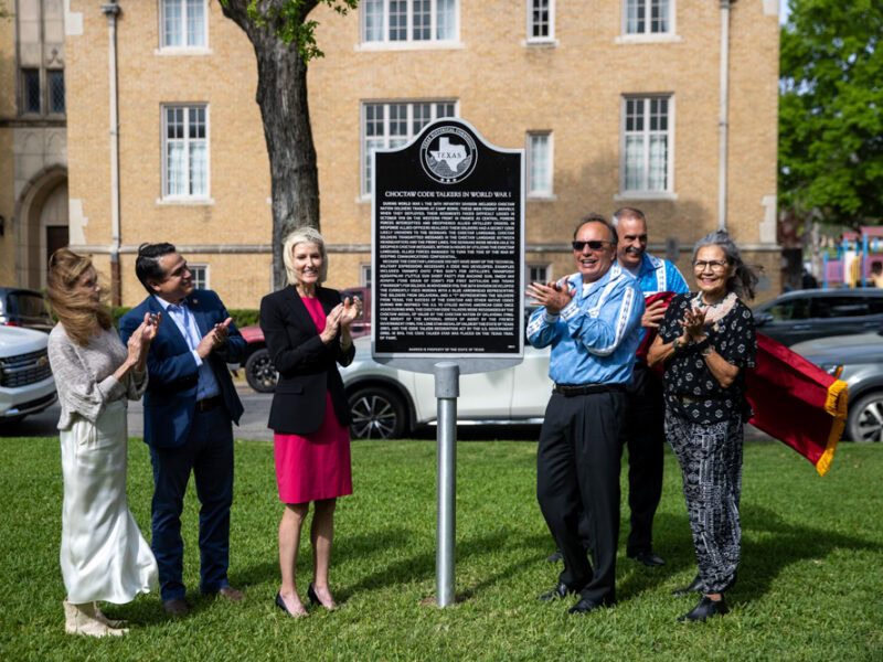 City of Fort Worth unveils marker honoring Choctaw Code Talkers
