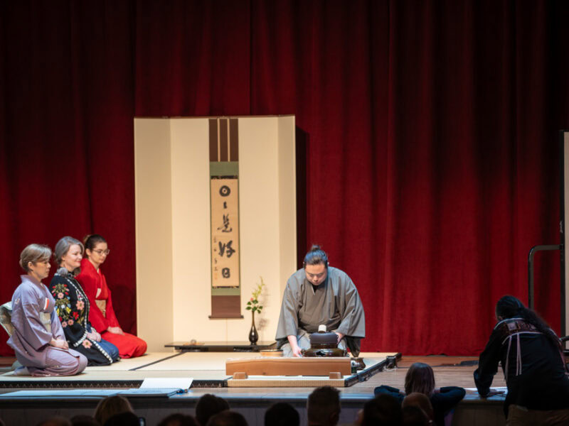 Choctaw Artist chronicles Japanese tea ceremony at Smithsonian in Washington, D.C. 