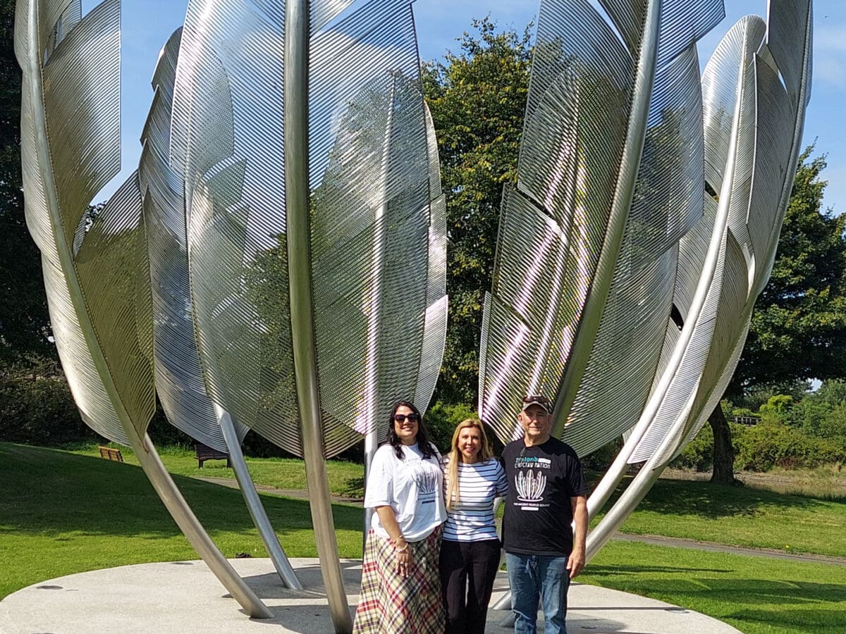 Tyler family visits Kindred Spirits