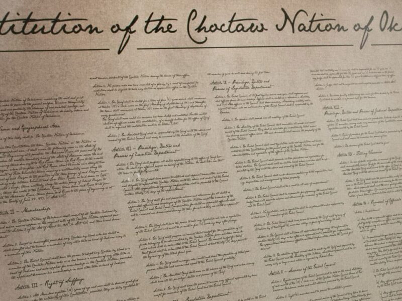 Two centuries of Choctaw constitutionalism