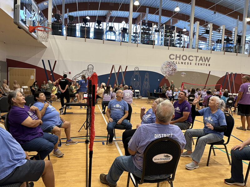 Serving up wellness: Chair volleyball is a hit within tribal elder community