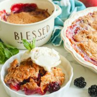 Gluten Free Blackberry Cobbler