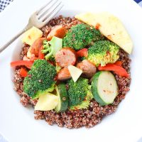 Gluten-Free Pineapple Chili Quinoa Sausage