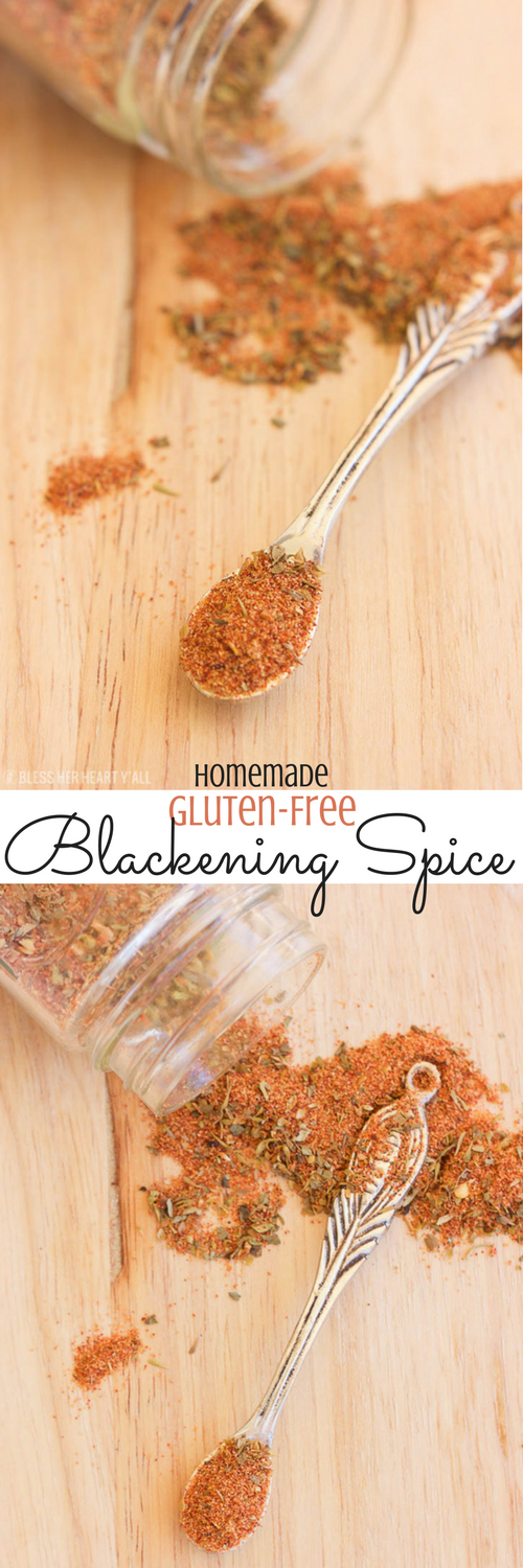 An easy and simple gluten-free blackening spice recipe that is made in just seconds!