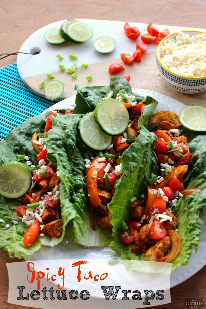 Budget Recipe Gluten-Free Spicy Taco Lettuce Wraps Roll Ups