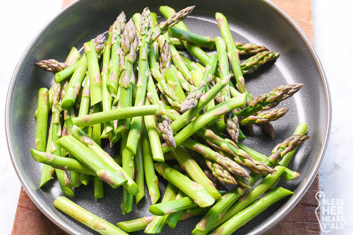 Asparagus forBacon and Mushroom Pasta Gluten-Free