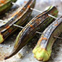 Grilled Okra Recipe w/ Cayenne & Lemon