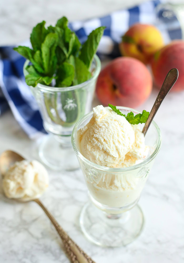 Peaches & Cream Ice Cream