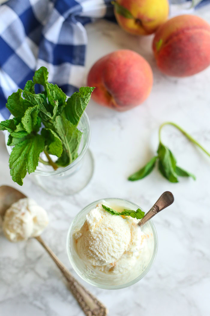 Peaches & Cream Ice Cream