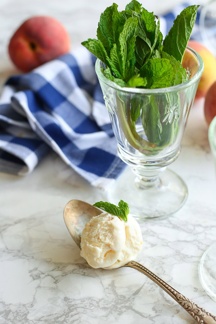 Peaches & Cream Ice Cream