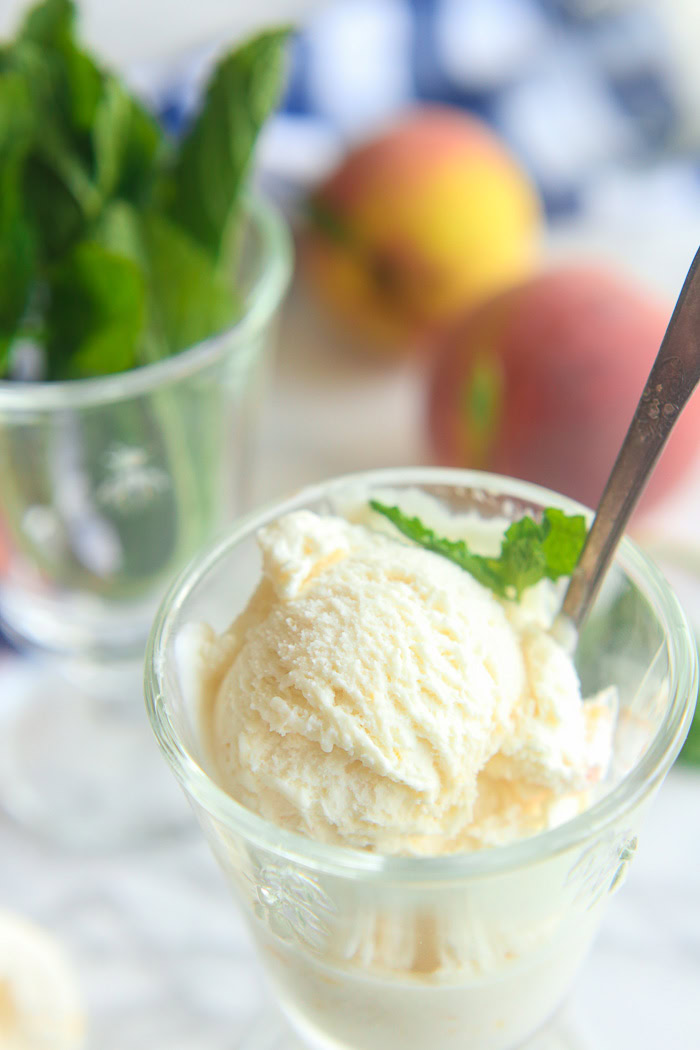 Peaches & Cream Ice Cream