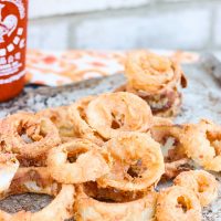 Honey + Sriracha Onion Rings