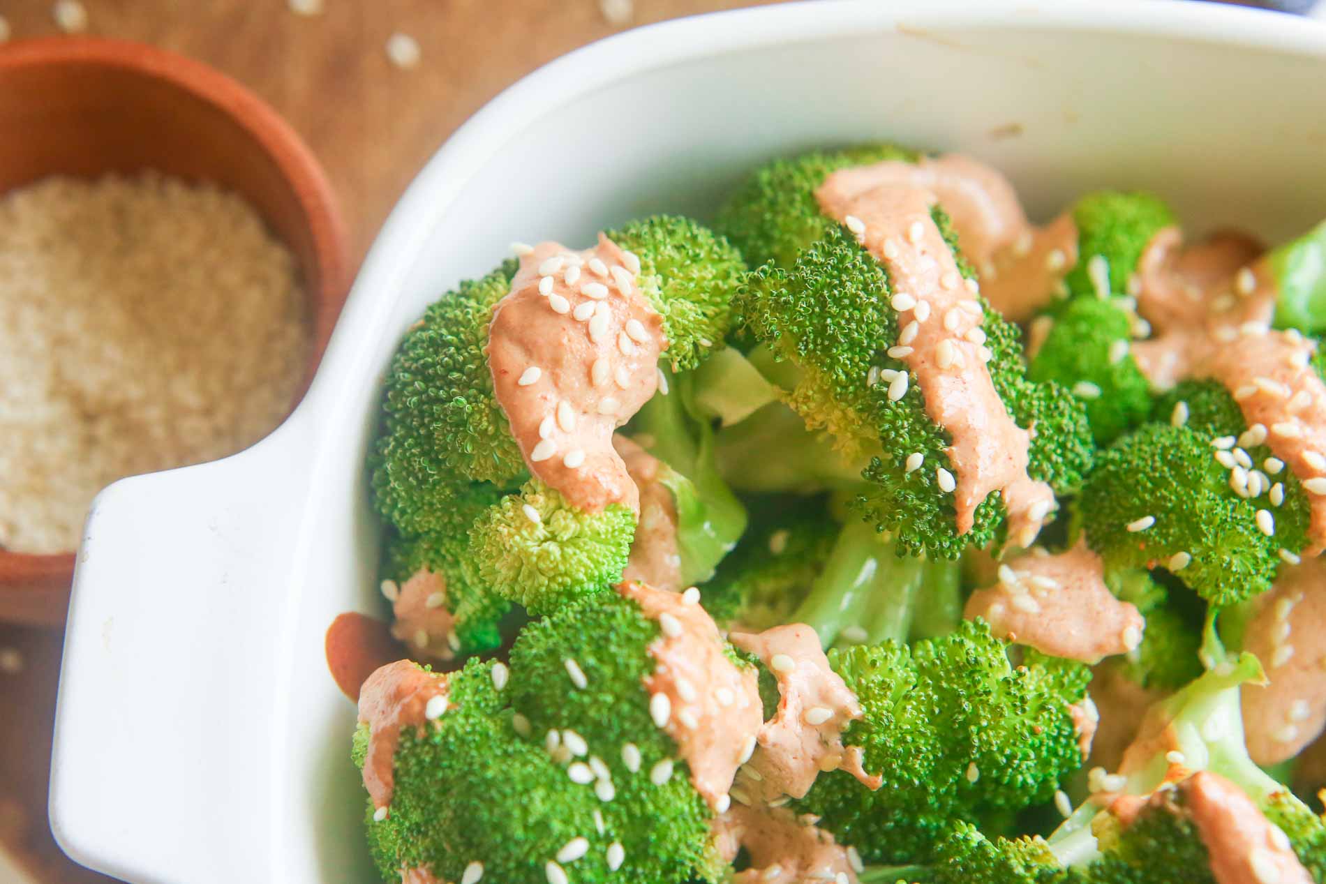 sriracha mayo cream broccoli recipe picture