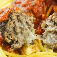 Gluten-Free Cheese Stuffed Meatballs