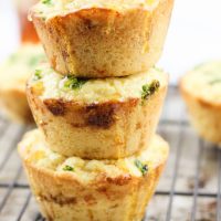 These gluten-free jalapeno cheddar cornbread cupcakes are very quick and easy to put together. The jalapeno adds some spice, the cheddar some heartiness, and the honey drizzle some sweet to finish it off. A delicious side dish to any meal that needs to warm you up and keep your belly happy. www.ahotsouthernmess.com