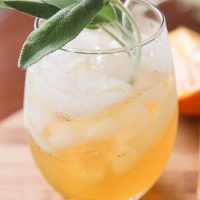 This honey bear cocktail is the perfect cocktail to sip on during those chilly fall evenings with friends on your porch or for entertaining those guests as they walk in the front door of your Thanksgiving day festivities. Made with a simple syrup of honey, sage, and orange, then combined with southern bourbon over ice, you will be sipping on a fresh, mellow, slightly sweet cocktail that everyone {including those honey bears!} will find perfect all fall long. www.blessherheartyall.com