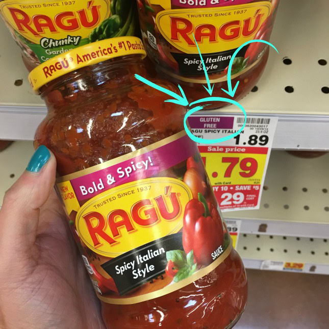 ragu gluten-free and spicy!