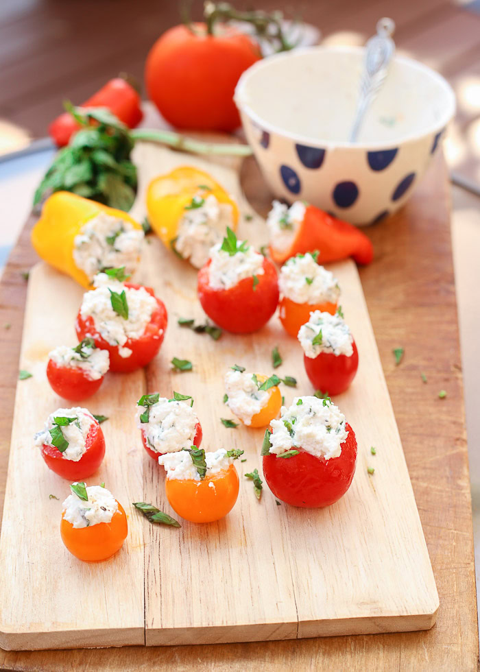 Caprese Tomato Bites