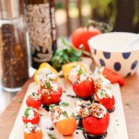 caprese tomato bites