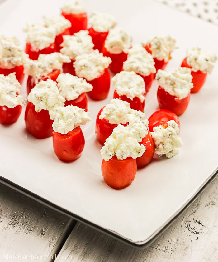 caprese tomato bites