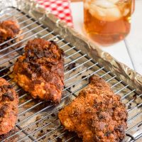 This gluten-free baked Nashville hot chicken recipe combines sweet and spicy flavors that's crispy crunchy on the outside and oh so juicy on the inside. Now you can have this southern treat at home and a much healthier gluten free baked version at that!