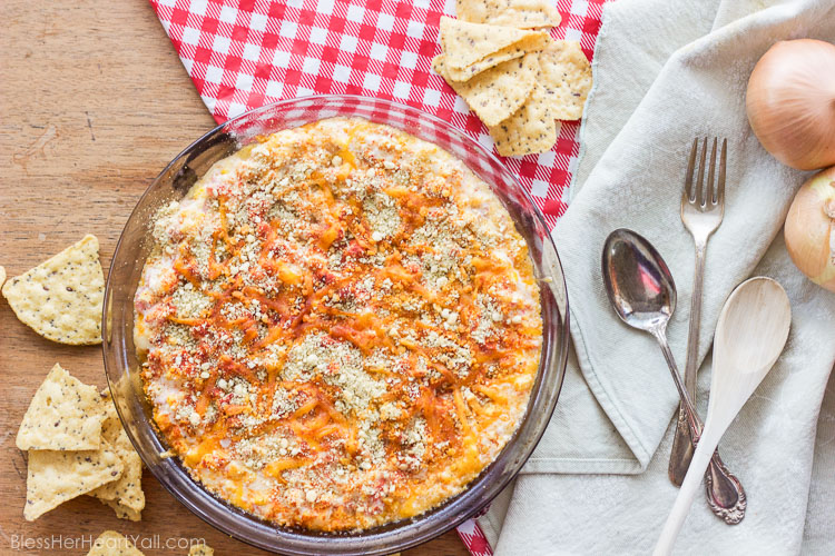 Yum! This southern seaside crab dip combines gluten-free heart-healthy crab with melty cheese, diced tomatoes and peppers, and sweet corn kernels for a delicious and easy dip that everyone loves!