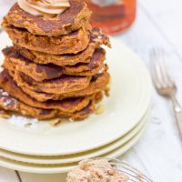 Pumpkin Gluten-Free Pancakes with Pumpkin Spice Frosting