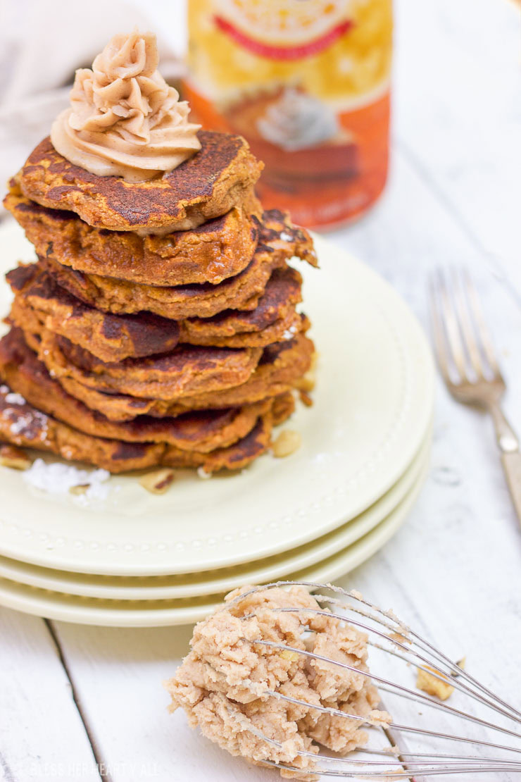 Pumpkin Gluten-Free Pancakes with Pumpkin Spice Frosting