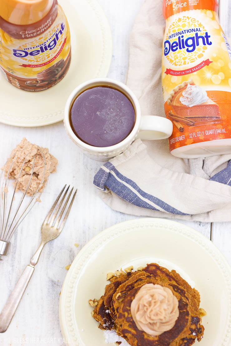 Pumpkin Gluten-Free Pancakes with Pumpkin Spice Frosting