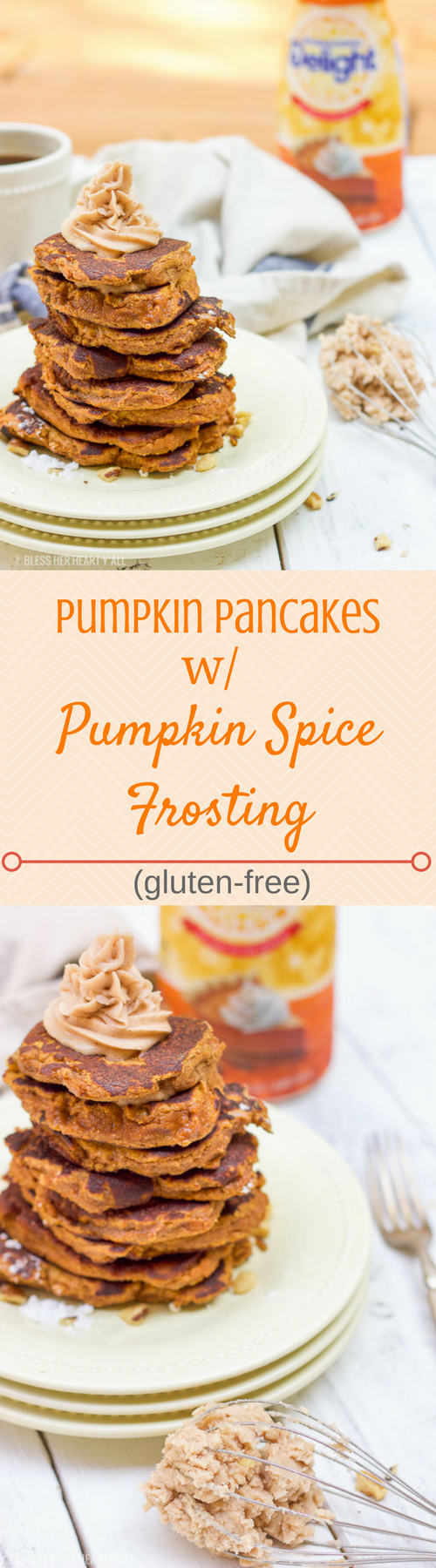 Pumpkin Gluten-Free Pancakes with Pumpkin Spice Frosting