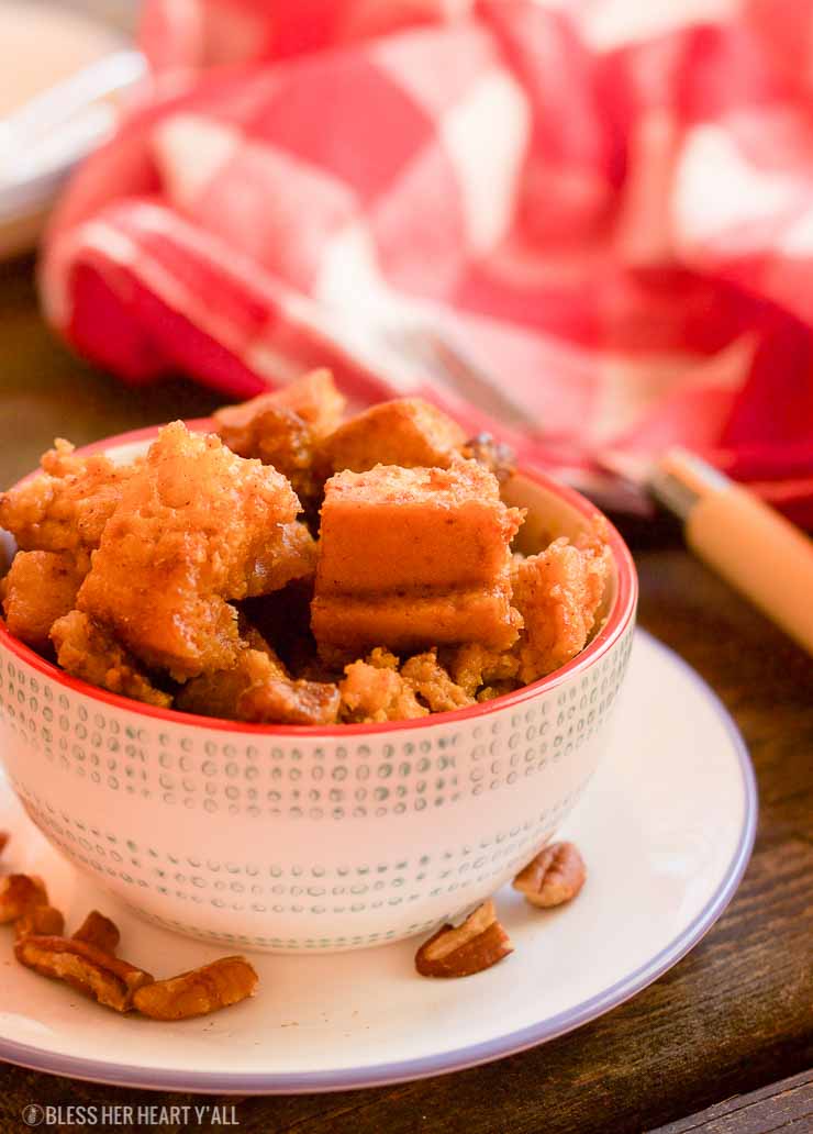 gluten free slow cooker pumpkin pecan bread pudding