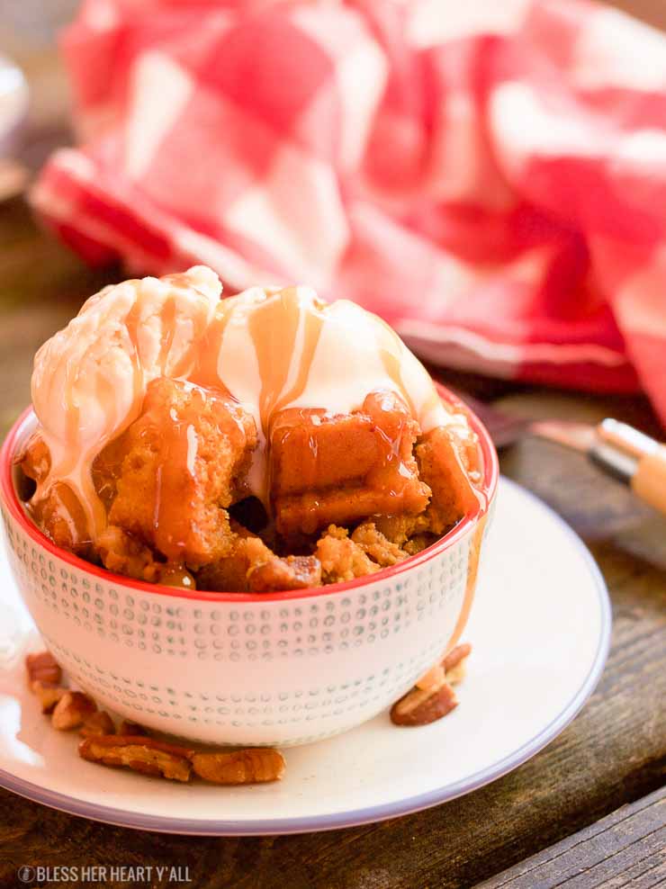 gluten free slow cooker pumpkin pecan bread pudding