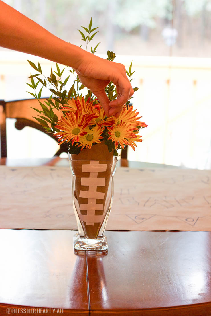 DIY football vase