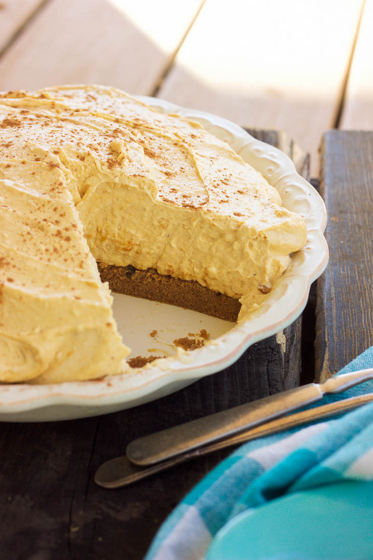 This gluten-free no-bake peanut butter cookie pumpkin cheesecake is made out of a peanut butter cookie crust and filled with a dreamy and creamy pumpkin cheesecake that will satisfy anyone’s sweet tooth this holiday season!