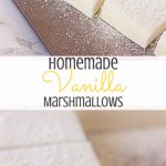 These gluten-free vanilla marshmallows are easy and simple to make and are sweet and fluffy. This classic homemade treat is great inside of a s'more or fantastic all on it's own!