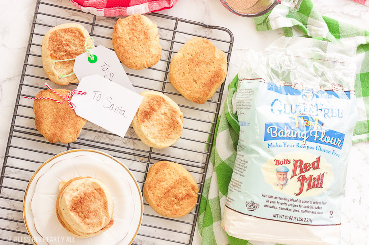 These Georgia peach snickerdoodle cookies are gluten-free and so simple! Sweet potato is hidden inside as a healthier alternative, and peach preserves serve up warm bites of chewy peach in every bite. Crunchy on the outside, perfect on the inside.