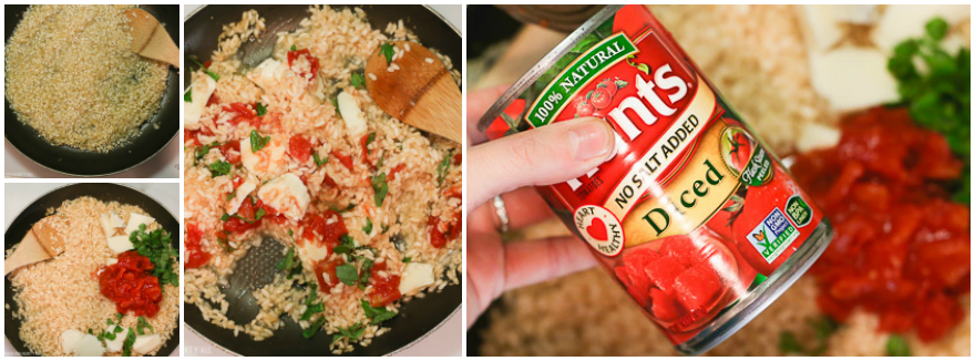 simple caprese risotto (gluten free, vegetarian, and heart healthy!)