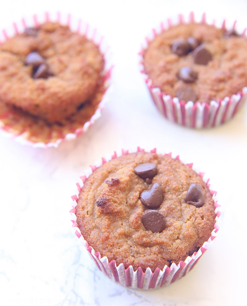 chocolate chip muffin recipe gluten free dairy free image 3