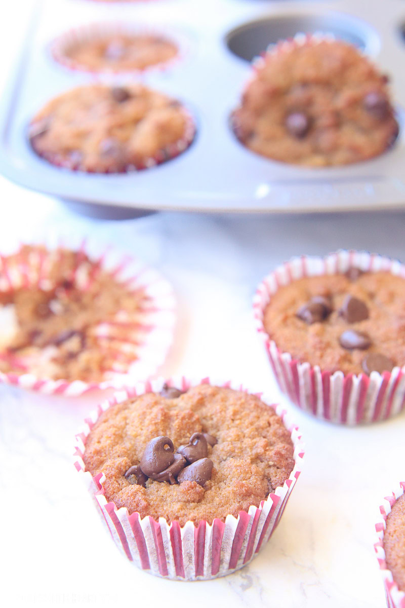 chocolate chip muffin recipe gluten free dairy free image 2