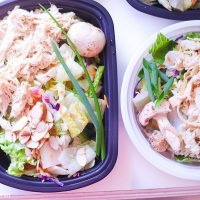 Sesame Ginger Chicken Chopped Salad is a healthy and easy meal prep recipe that the whole family will love. Sesame ginger marinated chicken breast is mixed with fresh chopped vegetables all topped with sesame seeds and homemade sesame ginger dressing. image 5