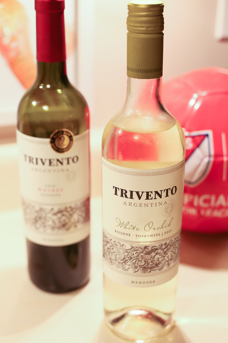 quick easy gluten free lettuce wraps for a great MLS game snack with Trivento wine!