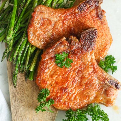 best Air fryer pork chops are so easy and gluten-free!