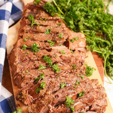 London Broil in Crock pot