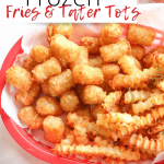 Air Fryer frozen french fries and tater tots pin