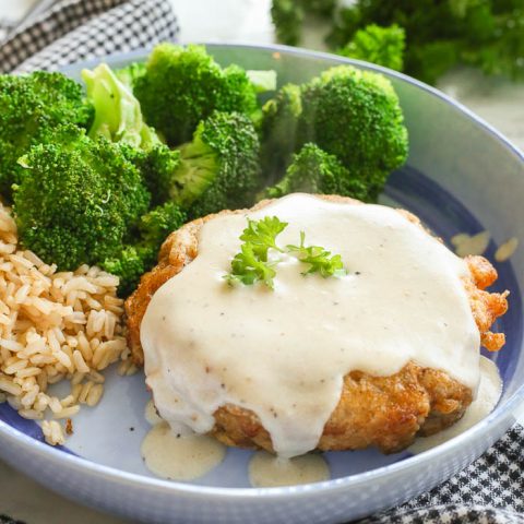 Gluten-Free Chicken Fried Steak with Country Gravy