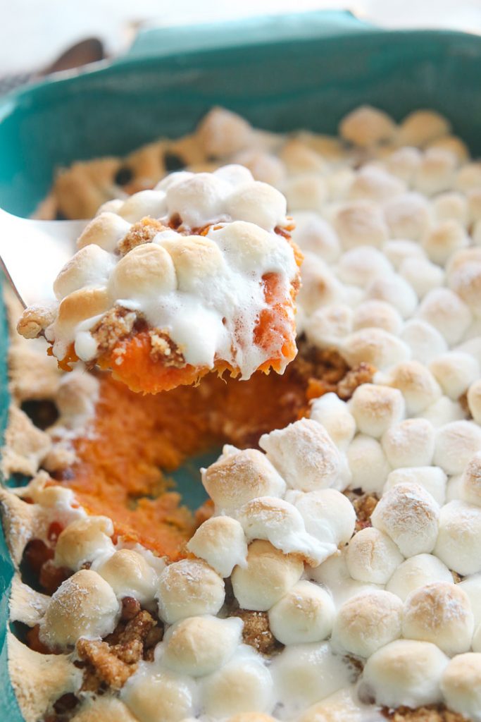 Serving Gluten Free Sweet Potato Casserole