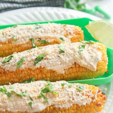 Buffalo Blue Cheese Corn on the Cob